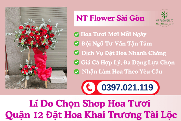 5 Mẫu Hoa Khai Trương Tài Lộc - Hoa Khai Trương Quận 12